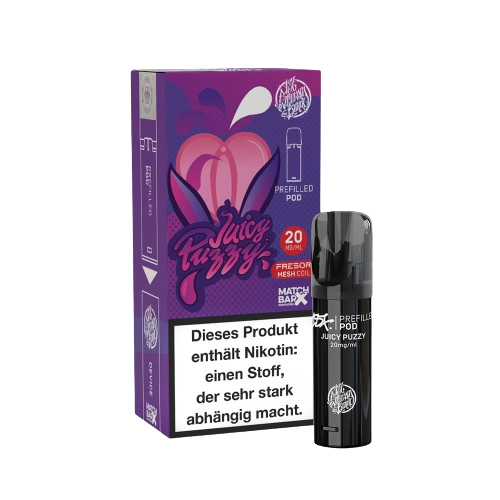 187 JUICY PUZZY POD Prefilled Pod mit Cola und Zitrusgeschmack 20mg Nikotin, passend für 187 Vape Pen Geräte.
