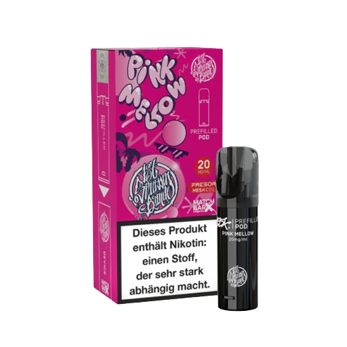 187 PINK MELLOW POD Prefilled Pod mit 20mg Nikotin in pinker Verpackung von 187 Vape Pen