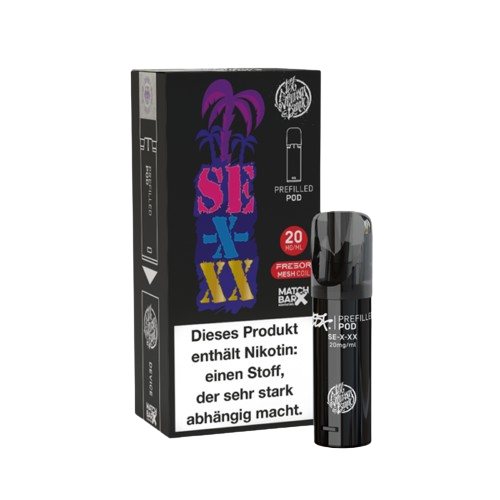 187 SE-X-XX POD von 187 Vape Pen mit 20 mg Nikotin, vorgefüllt, intensiver Geschmack, 2 ml Liquid, bis zu 600 Züge.