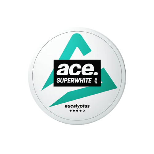 ACE EUCALYPTUS Dose mit 24 extra starken Nikotinbeuteln und erfrischendem Minzgeschmack aus Dänemark.