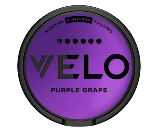Dosenansicht von VELO Purple Grape X-Intense Slim mit intensivem Traubengeschmack und 17 mg Stärke aus Schweden