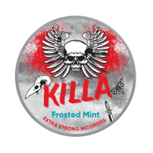 KILLA FROSTED MINT Nikotinbeutel mit starkem Minzgeschmack in hochwertiger Dose von Killa aus Dänemark.