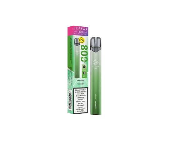 Elfbar 800 "Hawaiian" 20mg E-Zigarette mit Turbo Mode für intensiven Geschmack und bis zu 800 Züge.