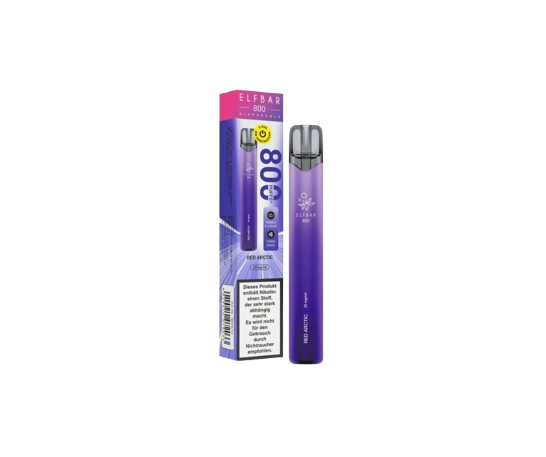 ELBAR 800 RED ARCTIC 20mg E-Zigarette mit Turbo Mode für intensiven Geschmack und bis zu 800 Züge