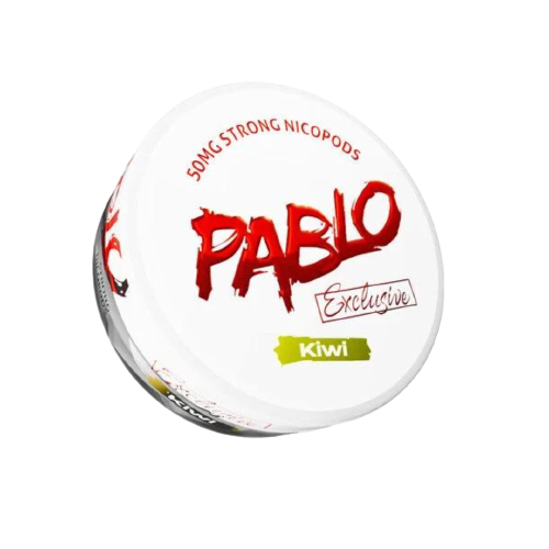 PABLO EXCLUSIVE KIWI Nikotinbeutel mit 50mg Stärke, süßer Kiwi-Geschmack, exklusiv von Pablo, 20 Stück Dose