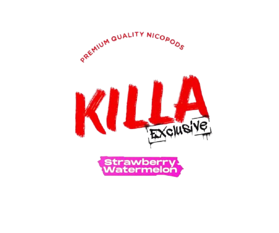 KILLA EXCLUSIVE STRAWBERRY WATERMELON Nikotinbeutel mit Erdbeer- und Wassermelonengeschmack, 16 mg/g Stärke, 20 Stück Dose