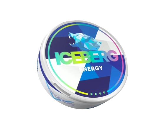 Dose ICEBERG ENERGY EXTRA STRONG Nikotinbeutel 50mg/g starker Schub für erfahrene Nutzer von Iceberg