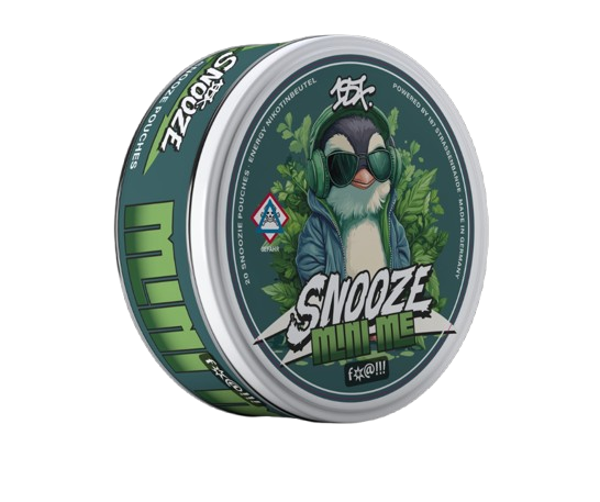187 SNOOZE MINI ME Nicotine Pouches Dose mit süßer Minze Menthol Geschmack und 16 mg Stärke