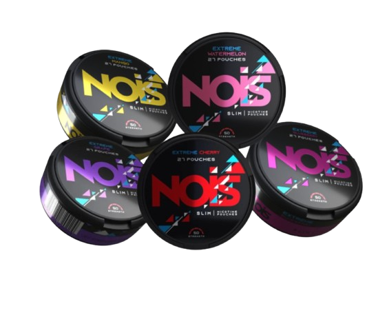 NOIS EXTREME MIXPACK mit 5 Geschmacksrichtungen und 50mg Nikotin pro Gramm, 27 Beutel pro Dose von Snusprofi.com