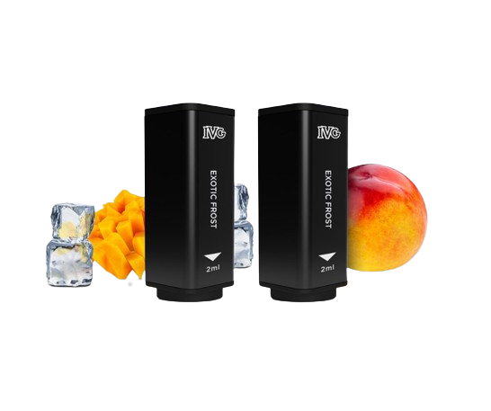 IVG PODS EXOTIC FROST 2er Pack mit eisigem Pfirsich-Mango Geschmack und 20mg Nikotin je Pod