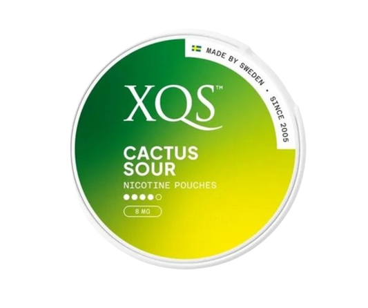 XQS CACTUS SOUR Nikotinbeutel mit erfrischendem Kaktusgeschmack, 8 mg Stärke, hergestellt in Schweden seit 2005
