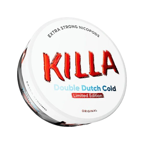 KILLA DOUBLE DUTCH COLD LIMITED EDITION Nikotinbeutel Dose mit 20 extra starken Pouches aus Dänemark
